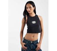 Vans - Top senza maniche nero con logo ovale XXS