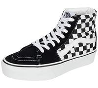 Vans Sk8-Hi Platform 2.0 Checkerboard Donna Nero Bainco 36