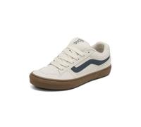 Vans Uomo Scarpe da Ginnastica in Pelle Scamosciata Caldrone, Dress Blue | Scarpe da ginnastica basse alla moda con stile retrò
