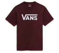 Vans Uomo T-Shirt con Logo Classico, Burgundy/White, XS