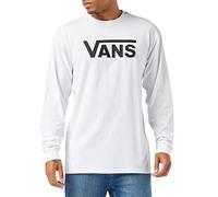 Vans Vans Classic LS - Maglietta a Maniche Lunghe, da Uomo, Colore: Grigio (etletic Heather/Poseidon), L, Bianco-Nero, S