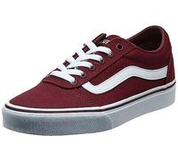 Vans Ward Canvas - Scarpe da Ginnastica Basse Donna, Rosso ((Canvas) Burgundy Olq)