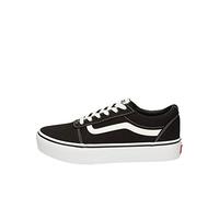 Vans Ward Platform, Scarpe da ginnastica, Bambine e ragazze, (Canvas) Black/White, 36.5 EU