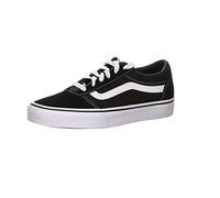 Vans Ward, Sneaker Donna, Suede Canvas Black White, 34.5 EU