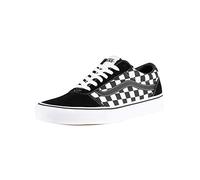 Vans Ward Suede/canvas - Scarpe da Ginnastica Basse Uomo, Nero ((Checker) Black/True White Pvj), 44 EU