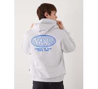 Vans - World Tour - Felpa ampia con zip grigio mélange chiaro 2XL