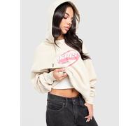 Vans - Felpa con cappuccio V2K OS, Donna, Beige, Taglia: M