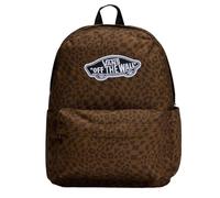Vans Zaino con stampa leopardata, design Off The Wall, marrone