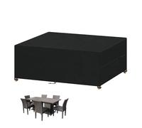 VANSHEIM Copritavolo Esterno Impermeabile Copertura Per Mobili da Giardino | Copertura Mobili da Giardino Copridivano Telo Copri Tavolo Arredo Rettangolare Coperture Per Set Arredo Giardino 220x110x75cm
