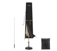 VANSHEIM Telo Copertura Ombrellone Impermeabile da Giardino per Ø3m, Copri Doccia Esterno, Custodia Ombrellone da Spiaggia Resistente 175x32/38cm