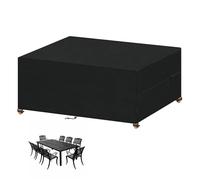 VANSHEIM Telo Copri Tavolo da Esterno Telo Copri Tavolo Arredo Rettangolare | Protezione Per Mobili da Giardino Copridivano Esterno Impermeabile Protezione Per Mobili da Giardino Copertura 250x140x100cm