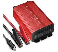 Vansoet Inverter di potenza a onda sinusoidale pura da 500 W DC 12 V a 110 V AC, adattatore per auto con doppia porta di ricarica USB da 4,2 A e 2 prese CA caricabatteria da auto