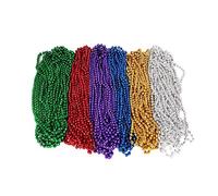 Vansoon Collana di Perline Multicolore Disco Ball, 72 Pezzi, Perle Sintetiche, Finto Metallo, Unisex, Perfetta per Carnevale, Matrimonio, Natale e Buon Compleanno
