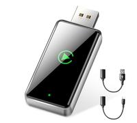 Vanstaki Adattatore CarPlay Wireless, Plug & Play con Typ-C/USB, Adattatore per CarPlay Compatibile auto con CarPlay Cablato, iPhone iOS 10+