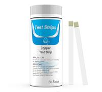 VANSUKY 50 strisce di prova in rame 0-100 mg/l con 7 livelli - alta sensibilità e precisione - analisi acqua potabile, acquario, piscina, agricoltura, laboratorio