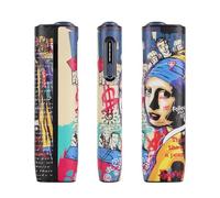 VANSUKY Custodia per iLUMA i ONE (M0033) - Cover Graffiti in Pelle PU & Silicone, Anti-impronte, Antiurto, Resistente ai Graffi (Girl Graffiti)