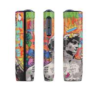 VANSUKY Custodia per iLUMA i ONE (M0033) - Cover Graffiti in Pelle PU & Silicone, Anti-impronte, Antiurto, Resistente ai Graffi