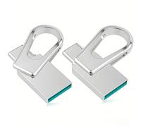 Vansuny 2 pezzi USB C Stick 32GB Mini USB Stick 3.0 2 in 1 OTG Flash Drive Dual USB C Stick di memoria in metallo impermeabile per iPhone 15 Smartphone Android Windows Mac OS, Argento