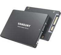 Vansuny 256GB SSD Interno 3D NAND 2.5" SATA III Unità a Stato Solido Interne disco rigido fino a 500MB/s per Laptop PC Desktop (256GB, Nero)