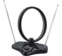 Vantage VTA94 DVB-T2-HD Antenna da camera con amplificatore, ricezione senza interferenze con filtro LTE, guadagno 30 dB, regolazione continua, colore nero