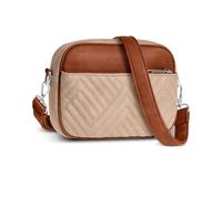 Vantamo Borsa a tracolla da donna - Borsa a tracolla in ecopelle con protezione antifurto RFID e tracolla regolabile - dotata di cerniere argentate e clip antifurto - inclusa tracolla stile chitarra