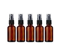 VANTOBEST 5 flaconi spray vuoti da 30 ml, in vetro ambrato, ricaricabili, per nebulizzazione fine, mini contenitori da viaggio, per aromaterapia, profumi, cosmetici spray