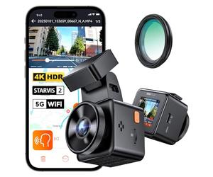 VANTRUE 4K HDR Dash Cam Auto E1 Pro 2160P Mini Dashcam, 5GHz WiFi GPS, STARVIS 2, CPL, Comandi Vocali e APP, Parcheggio 24/7 Telecamera auto, Visione Notturna 2.0, LTE Remoto Opzionale, 1.54”, Max 1TB