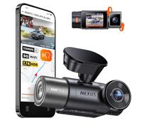 VANTRUE N2X Dash Cam Auto 2 Canali 2,7K HDR Telecamera Anteriore Interna | STARVIS 2, HDR 60FPS, Infrarossi, WiFi 5GHz, GPS, Monitoraggio parcheggio 24h, Controllo vocale, IPS 3.19",Taxi, Max 512GB