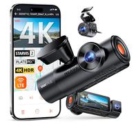 VANTRUE N4 Pro S 3 canali 4K + 1080P+1440P STARVIS 2 Dashcam Auto, HDR 5G WiFi PlatePix Dash Cam, telecamera posteriore impermeabile, modalità di parcheggio, visione notturna a infrarossi, LTE