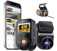 VANTRUE S1 PRO MAX 4K+ 4K Doppia Dash Cam STARVIS 2, Anteriore e Posteriore, 5G WiFi PlatePix AI GPS 360° HDR Buffer Monitoraggio Parcheggio Telecamera Auto, LTE Opzionale, Comando Vocale, 1 TB Max