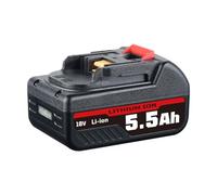 VANTTECH Batteria di ricambio agli ioni di litio da 5,5 Ah BL1860B 18 V per Makita 18 V BL1860B BL1850 BL1860 BL1840 BL1840B BL1830B BL1830 BL1820 BL1815 BL1835 BL1845 LX T-400 Con indicatore LED