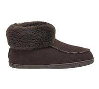 Vanuba Peppin - Pantofole da Uomo Artigianali, in Pelle Naturale, 100% Lana di Pecora, Scarpe da Casa Calde e Confortevoli (45 EU, Marrone (Brown))