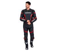 Vanucci VSM-5 Uomo Completo in pelle 2 pezzi Nero/Bianco/Rosso 56