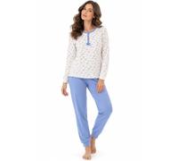 Vanuè Pigiama Donna Invernale Caldo Cotone Lungo Maglia e Pantalone
