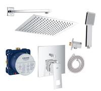 Vanvilla Grohe Eurocube GE101 - Sistema doccia a incasso con miscelatore monocomando e funzionalità doccia a pioggia
