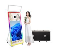 VANYA Specchio portatile Photo Booth, Touch Screen Selfie 43" Photobooth macchina (bianco, 43" Photo Booth)