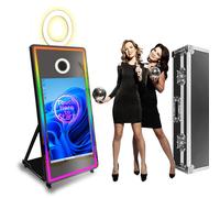 VANYA Specchio portatile Photo Booth, Touch Screen Selfie 43" Photobooth macchina (nero, 43 '' Photo Booth)