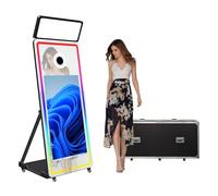 VANYA Specchio portatile Photo Booth, Touch Screen Selfie 43" Photobooth macchina (nero, 43" Photo Booth)