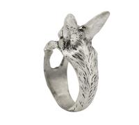 VANZACK 1 Pz Anello di coniglio retrò festival per annata anello adorabile decorazione delle dita in stile coniglio di io da donna di Pasqua lega