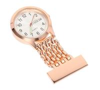 VANZACK 1 Pz Orologio Da Taschino Da Infermiera Orologio Da Tasca Signora Con Signore Orologio Infermieristico Clip Per Orologio Da Infermiera Macchia Rosa Donna Golden Lega Di Zinco Ferro