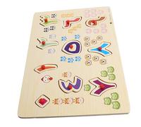 VANZACK 1 set Puzzle Educativo Legno Interattivo con Alfabeti Arabi Sviluppo Della Memoria e Coordinazione Puzzle Legno per Exploratori