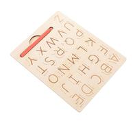 VANZACK 1 set Tavola Tracciamento Legno Educativo per Apprendimento Alfabeto e Dei Pratica Creativa per Sviluppare Osservazione e Memoria per Età Prescolare