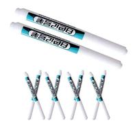 VANZACK 10 Pezzi Penna Multiuso per Marcatura Bianca in Plastica Inchiostro Visibile e Scrittura Fluida per Apprendimento e Arte su Tutte le Superfici