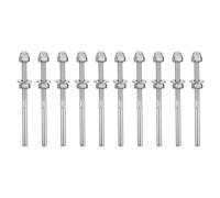 VANZACK 10 Pezzi Tenditore Cavo in Acciaio Inox per Sistema Ringhiera Scale, Capicorda Filettati Argento, Design Funzionale e Resistente per Recinzioni Esterne