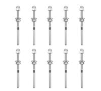 VANZACK 10 Pezzi Tenditore Cavo in Acciaio Inox per Sistema Ringhiera Scale e Terrazze, Resistente Finitura Argento Elegante e Design Robusto