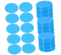 VANZACK 100 Gettoni per Bingo Chips per Giochi da Tavolo per e Apprendere Realizzati Materiale Resistente Design e Trasparente per Matematica e Giochi Azardo