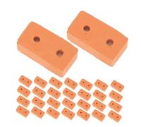 VANZACK 100 Pezzi Mini Mattoni Rosso con Mattoni in Miniatura per Costruzione Casa delle Bambole Modelli Muratura Realistici per Paesaggi e Artigianato Creativo