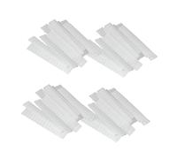 VANZACK 100 Pezzi Protezioni per Pennelli in Rete Bianca in Pe, Guaine Protettive per Pennelli Cosmetici, Facili da Riconoscere e Mantenere Puliti, per Trousse da Viaggio