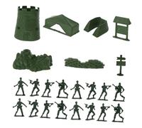 VANZACK 100 Pezzi Soldatini in Plastica Giocattoli Militari per Modellini Esercito Kit Collezione per Sviluppo Cooperazione e Autostima