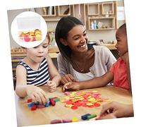 VANZACK 100pezzi Gettoni Per Contare in Plastica Fette Rotonde Accessori Per Giochi Didattici Adatti Per Bingo e Apprendimento Base